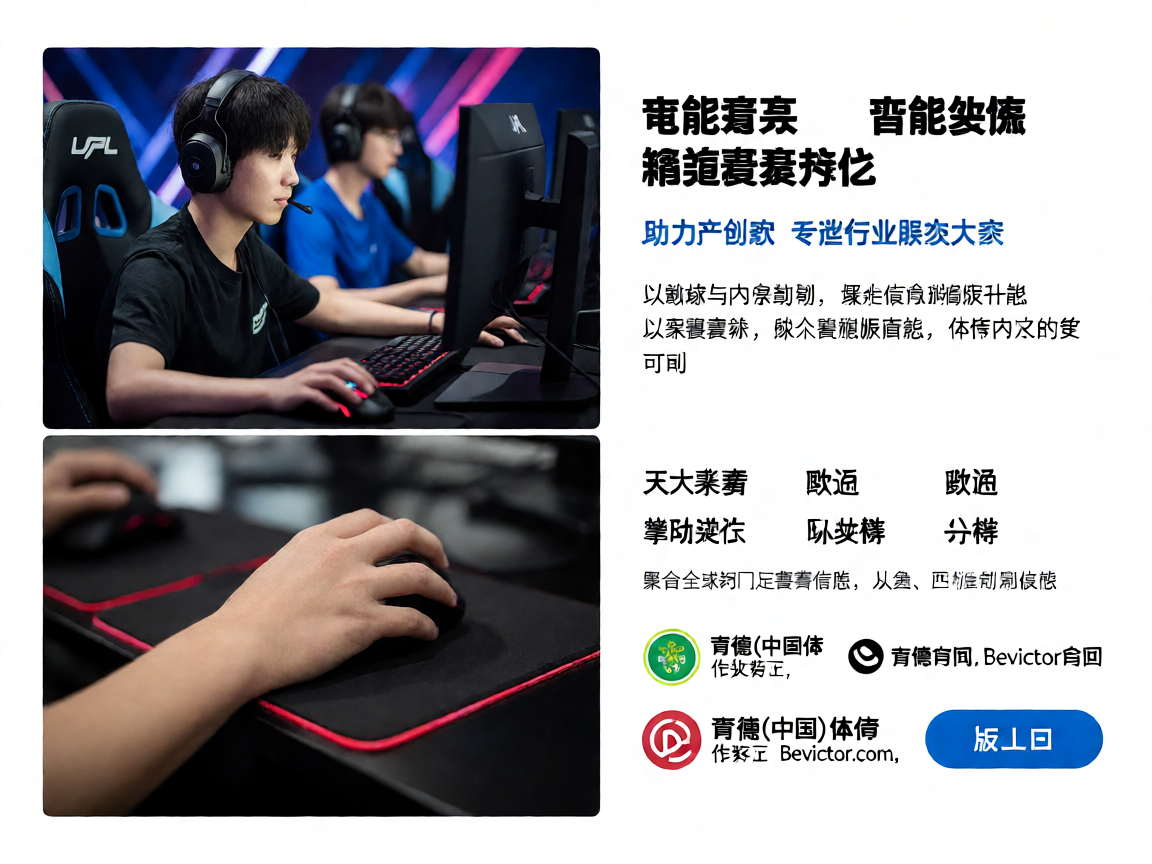 电竞赛事现场选手比赛画面